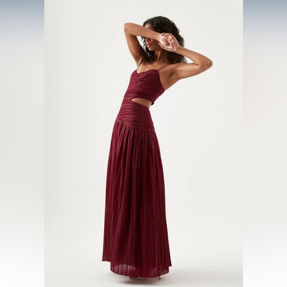 Aje Laurier Wave Maxi Dress AU12/US8 - Picture 5 of 9